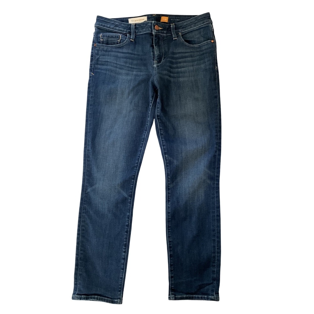 Pilcro and the Letterpress Women's No 30 Straight Leg Dark Wash Jeans Size 30